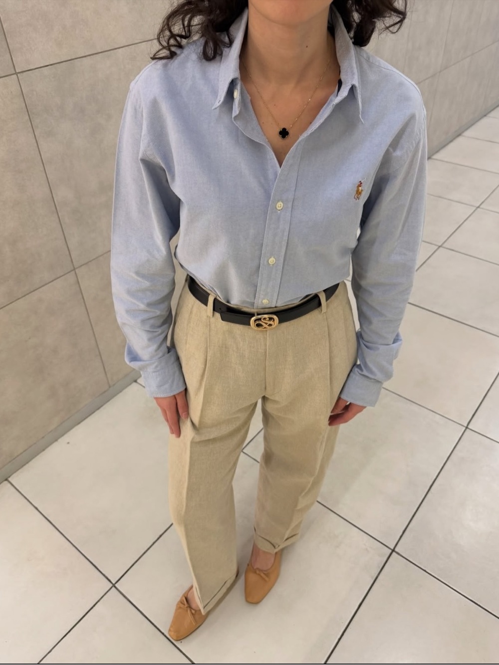 Polo Ralph Lauren Gray Button Up Shirt Size Small - Picture 7 of 11